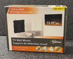 TV Wall Mount - Flat to Wall - 12-39''/po .