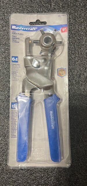 Mastercraft 6 Hole Punch Pliers with 6 Tapered/Hollow